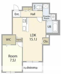 クイーンズ6【3階】の間取り