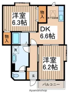 エトワール弐番館【2階】の間取り