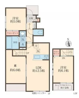 COLORS WINGA【1階】の間取り