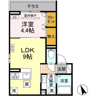 エミネンス【1階】の間取り