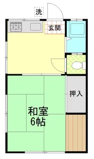 港南ハイツB棟【1階】の間取り