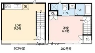 フェリオ小田急相模原【2階】の間取り