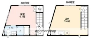 フェリオ小田急相模原【2階】の間取り