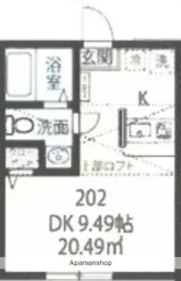 仮)上大岡B棟【2階】の間取り