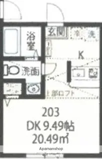 仮)上大岡B棟【2階】の間取り