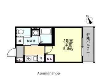 ベイルーム金沢六浦【2階】の間取り