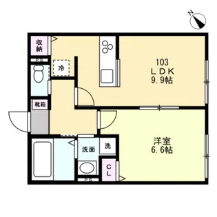 ベイルーム湘南藤沢本町【1階】の間取り
