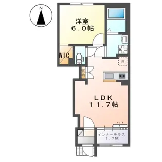 メゾン ヴェルト【1階】の間取り
