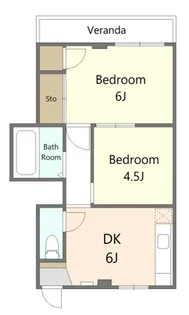 高喜屋マンション【3階】の間取り