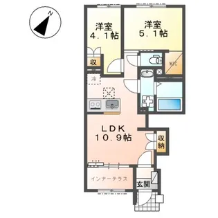 仮)中央区上溝アパート【1階】の間取り
