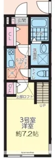 HALELUANA厚木関口【2階】の間取り