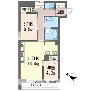 アスターミキ【2階】の間取り