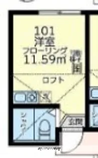 ユナイト新子安ルクセンブルグ(右側)【1階】の間取り