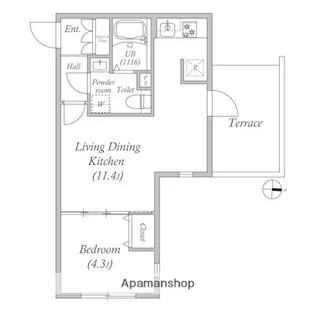 LUORE池上Ⅱ【1階】の間取り