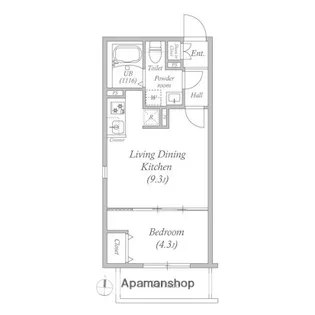 LUORE池上Ⅱ【1階】の間取り