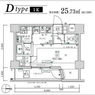 MAXIV武蔵新城TRE【2階】の間取り