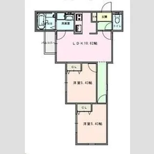 SACRAMENT ZUSHI【2階】の間取り
