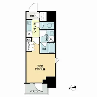 ザ・ライオンズフォーシア鶴見【6階】の間取り