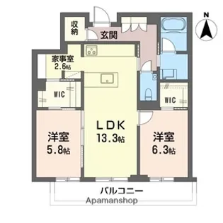デア グランツ【2階】の間取り