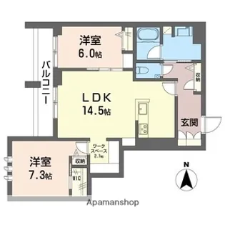 デア グランツ【2階】の間取り
