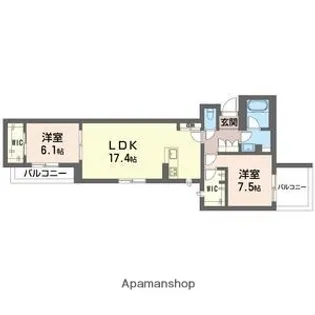 メゾン オルジュ【2階】の間取り
