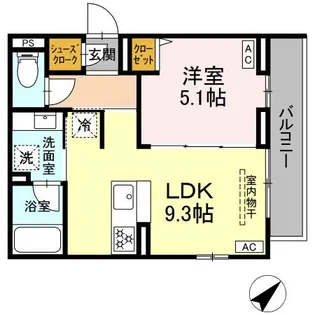 ジェルベーラ東柏ケ谷【3階】の間取り