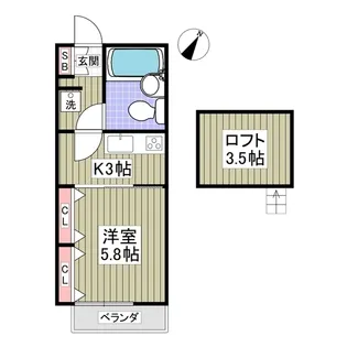 グレースアイルY【2階】の間取り