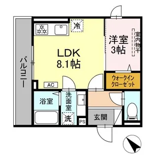 D PAINA西寺尾【3階】の間取り