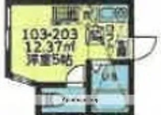 ユナイト衣笠マルセロの瞳【2階】の間取り