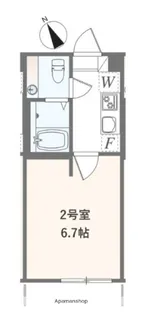 アザーレ・バモス登戸Ⅱ【1階】の間取り