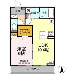 D PAINA 矢向【3階】の間取り