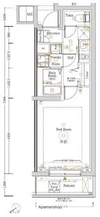 LOG登戸STATION SIDE【1階】の間取り