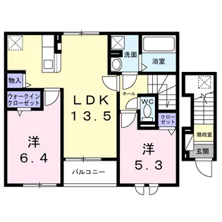 ユーステス鎌倉【204号室】の間取り