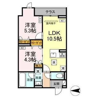 セレスティア西寺尾 I【1階】の間取り