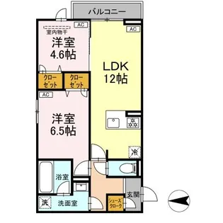 セレスティア西寺尾 I【3階】の間取り