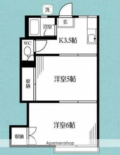 湘南ハイツ【2階】の間取り
