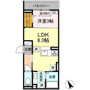 D PAINA 鷺沼【1階】の間取り