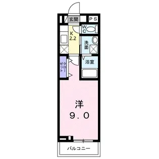 ラフレシール・ヴァン【2階】の間取り