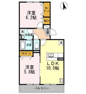 ブレスフィールド【2階】の間取り