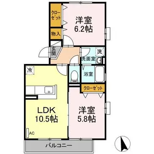 ブレスフィールド【1階】の間取り