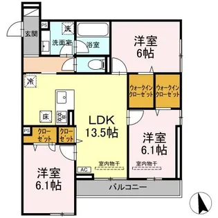 LACIER【1階】の間取り
