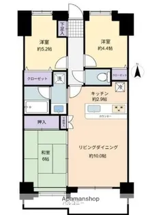 リーベスト本厚木【9階】の間取り