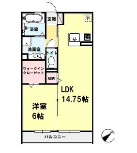 ソレアード【2階】の間取り