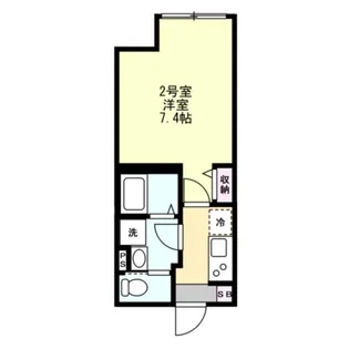ベイルーム久比里【2階】の間取り