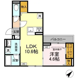 ヴェルレガーロ【2階】の間取り