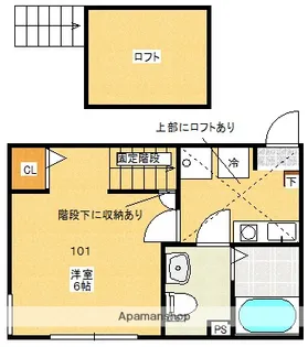 ドビー・ゴート大和【1階】の間取り