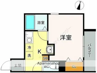 メルディア相模原【1階】の間取り