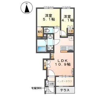 Y.S TERRACE2【1階】の間取り