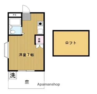 インターフェース野毛山【1階】の間取り