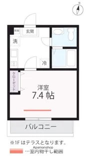QUIET CRAB HOUSE ジネブラ【2階】の間取り